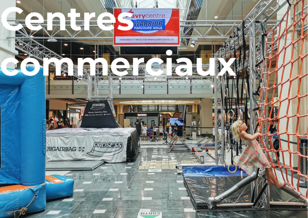 Pour transformer votre centre commercial en une destination de divertissement, Prosess vous offre des animations dynamiques et des initiations tout au long de l'année, adaptées à tous les âges et à tous les niveaux. Nous vous proposons une palette d'activités telles que Ninja Parkour, airbags, toboggans et des compétitions ludiques, garantissant une animation sur mesure qui animera vos espaces commerciaux et créera des moments inoubliables pour vos visiteurs.